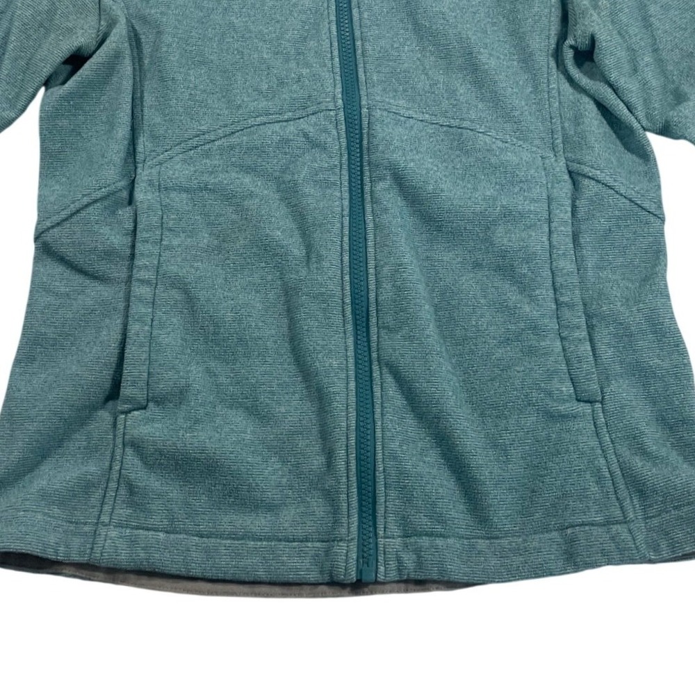 The North Face Womens Full Zip C656 Agave Fleece Jacket Medium Teal Gorpcore - Picture 3 of 9